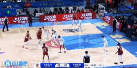 谈球吧外线开炮！曾凡博和周琦相继飙中三分 北京追到1分打停宁波